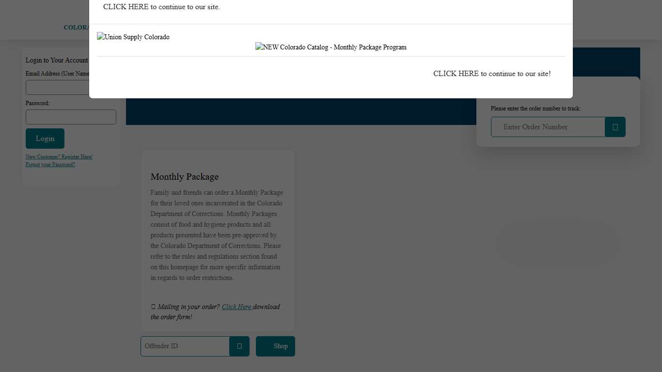 Union Supply Direct - Colorado Inmate Package - Home